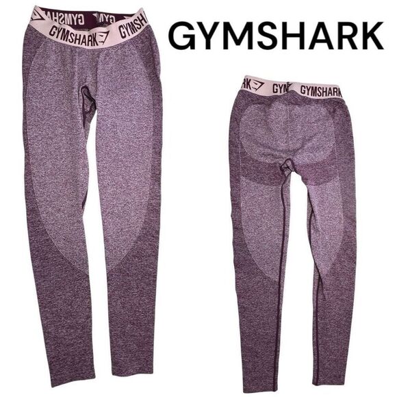 Gymshark Women's Pull-On Flex Compression Leggings Heather Purple Size Small - Picture 1 of 8